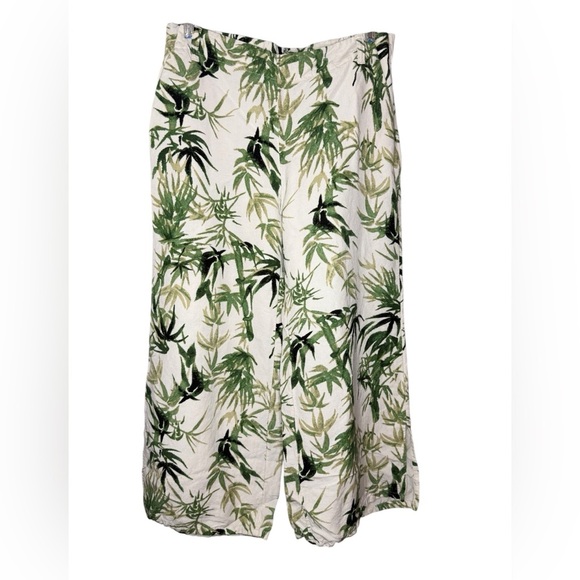 J Jill Tropical Print Wide Leg Pants Size Small - Picture 2 of 5
